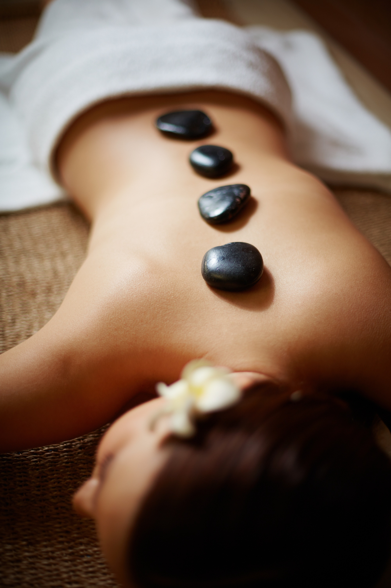 Hot stone massage treatment at Kesinee Thai Holistic Massage in Gravesend